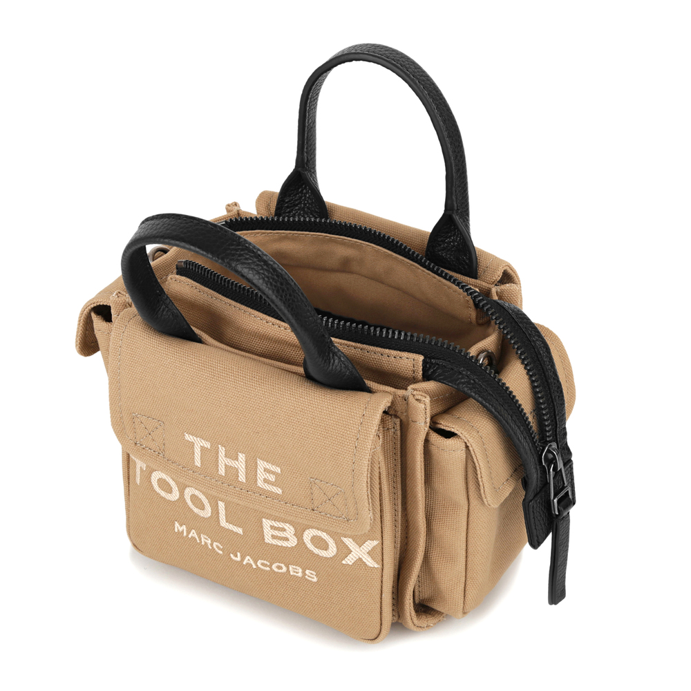 MARC JACOBS Handbag The Mini Tool Box Leather Beige - Picture 4 of 9